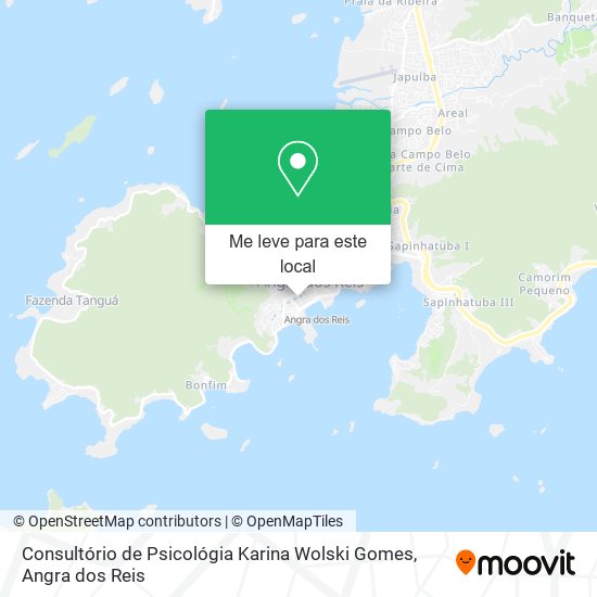 Consultório de Psicológia Karina Wolski Gomes mapa