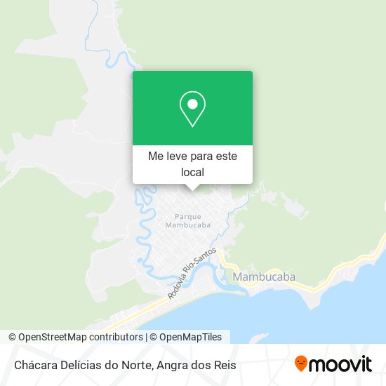 Chácara Delícias do Norte mapa