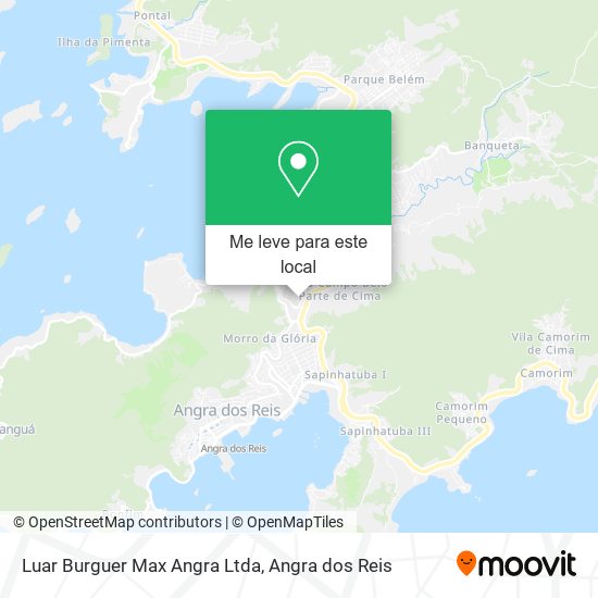 Luar Burguer Max Angra Ltda mapa