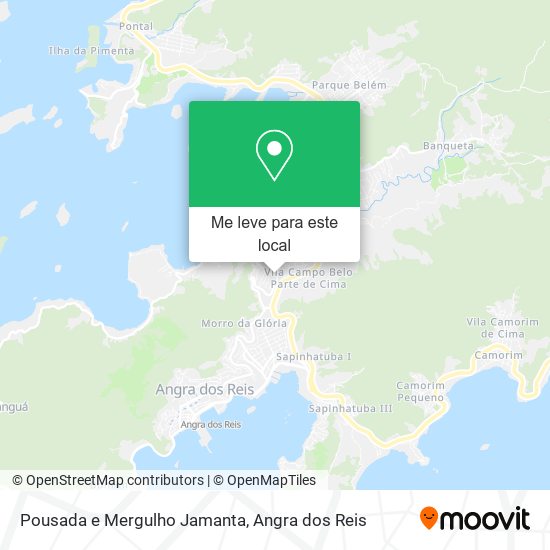 Pousada e Mergulho Jamanta mapa