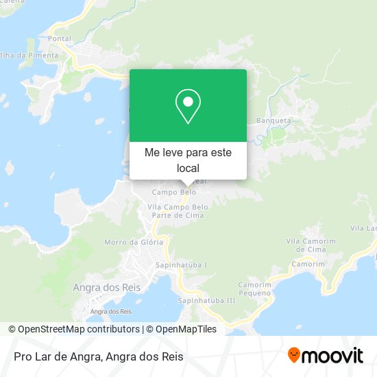 Pro Lar de Angra mapa