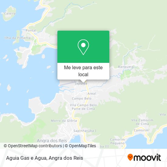 Aguia Gas e Agua mapa