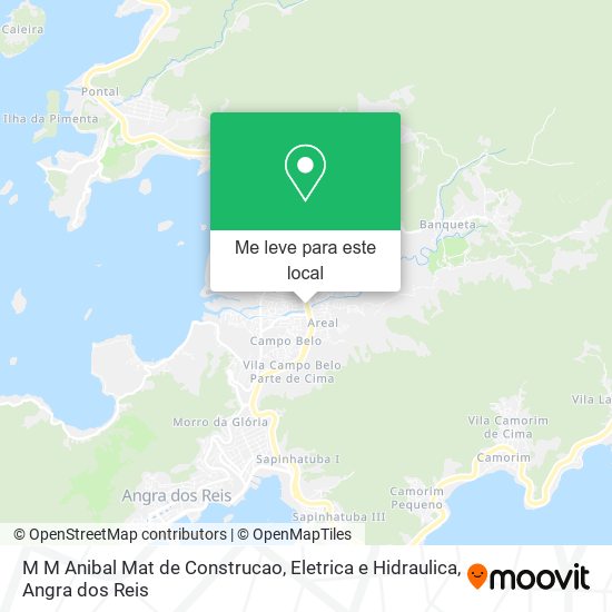 M M Anibal Mat de Construcao, Eletrica e Hidraulica mapa