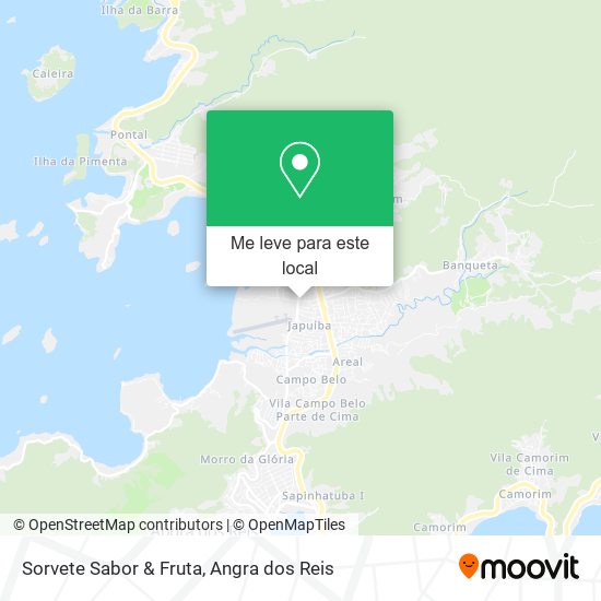 Sorvete Sabor & Fruta mapa