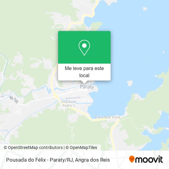 Pousada do Félix - Paraty/RJ mapa