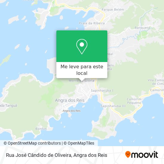 Rua José Cândido de Oliveira mapa
