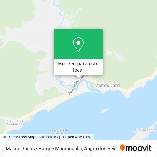 Manuê Sucos - Parque Mambucaba mapa