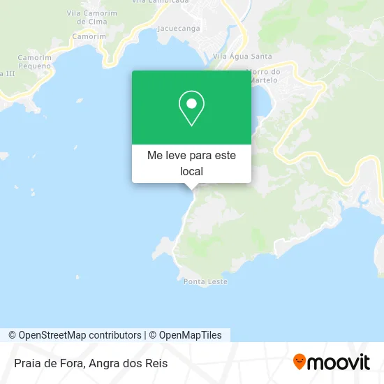 Praia de Fora mapa