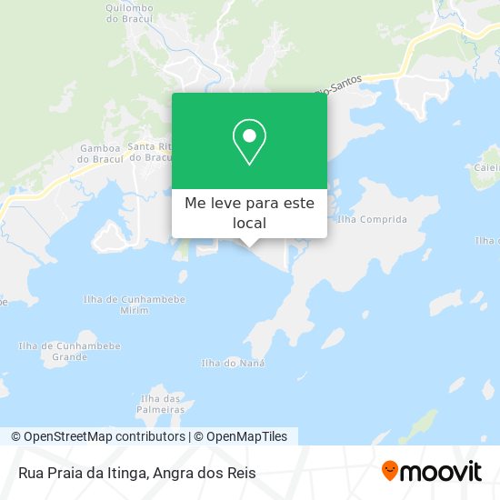 Rua Praia da Itinga mapa