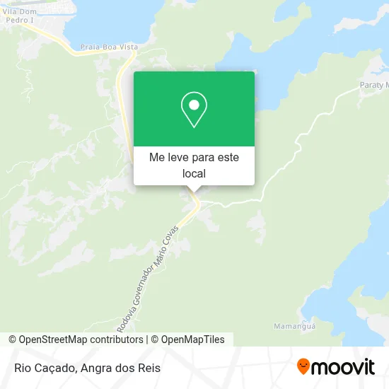 Rio Caçado mapa