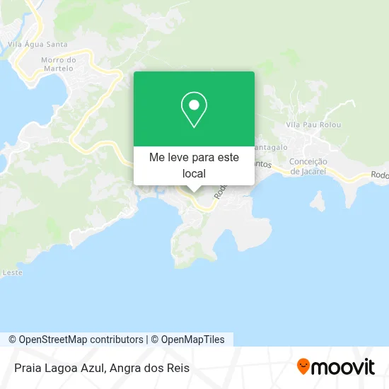 Praia Lagoa Azul mapa