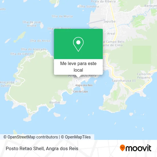 Posto Retao Shell mapa