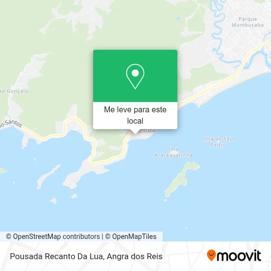 Pousada Recanto Da Lua mapa