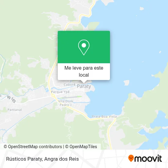 Rústicos Paraty mapa