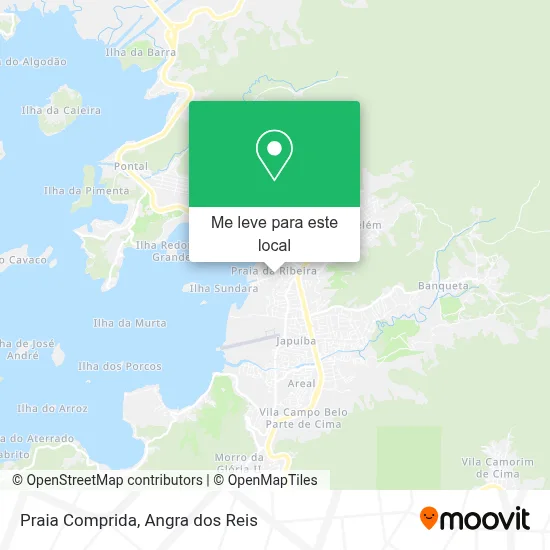Praia Comprida mapa