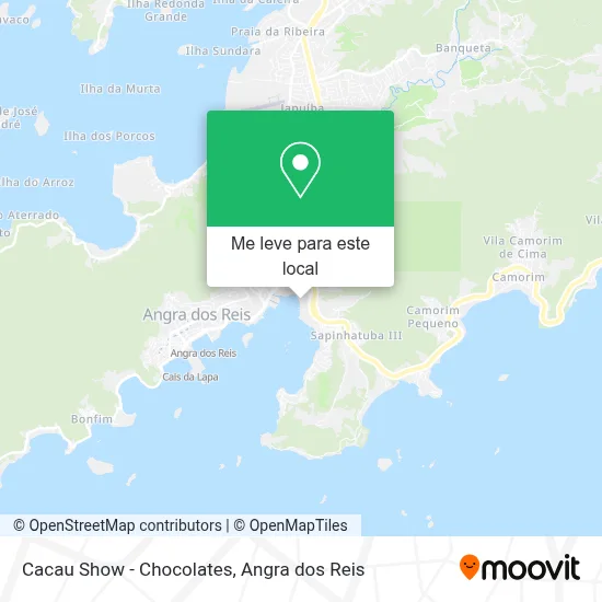 Cacau Show - Chocolates mapa