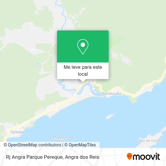 Rj Angra Parque Pereque mapa