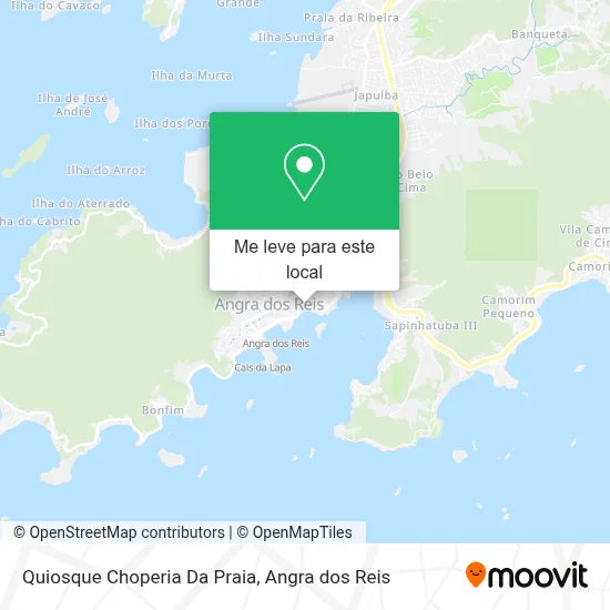 Quiosque Choperia Da Praia mapa