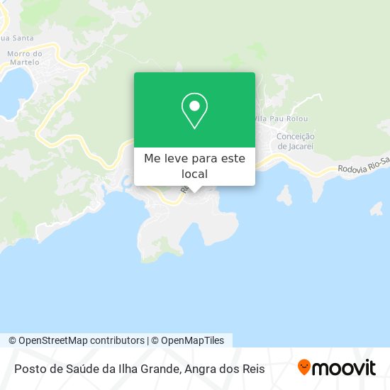 Posto de Saúde da Ilha Grande mapa