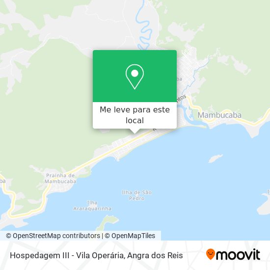 Hospedagem III - Vila Operária mapa