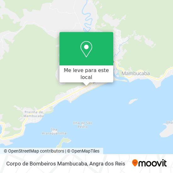 Corpo de Bombeiros Mambucaba mapa