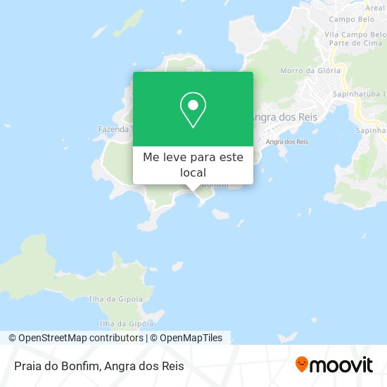 Praia do Bonfim mapa