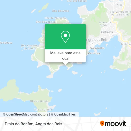 Praia do Bonfim mapa