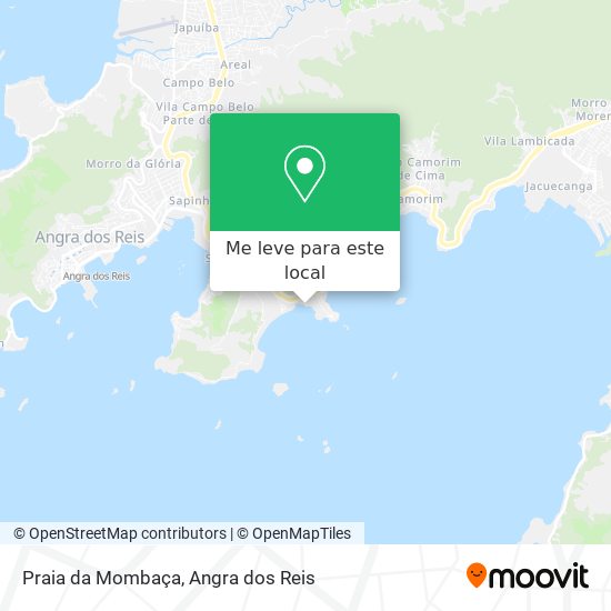 Praia da Mombaça mapa