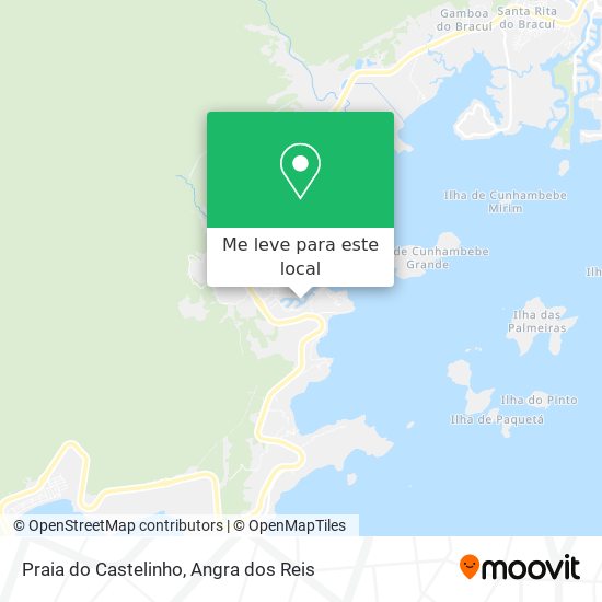 Praia do Castelinho mapa
