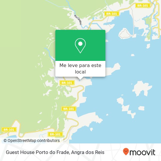 Guest House Porto do Frade mapa