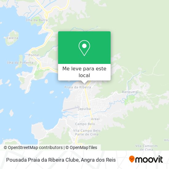 Pousada Praia da Ribeira Clube mapa