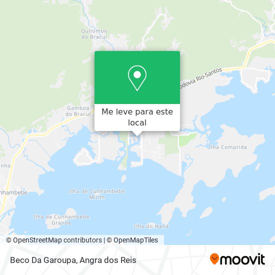 Beco Da Garoupa mapa