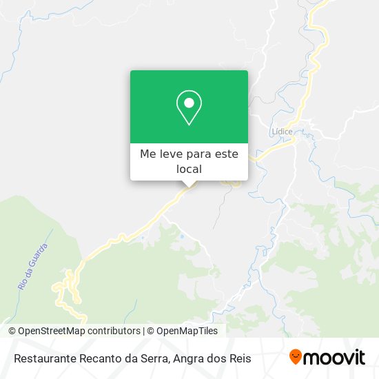 Restaurante Recanto da Serra mapa