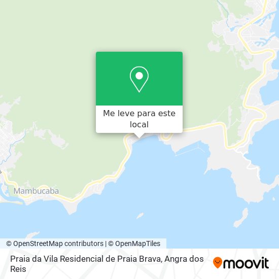 Praia da Vila Residencial de Praia Brava mapa
