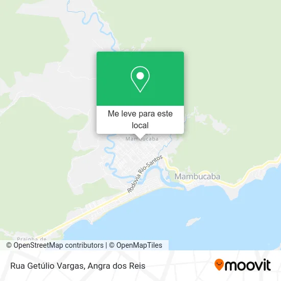 Rua Getúlio Vargas mapa
