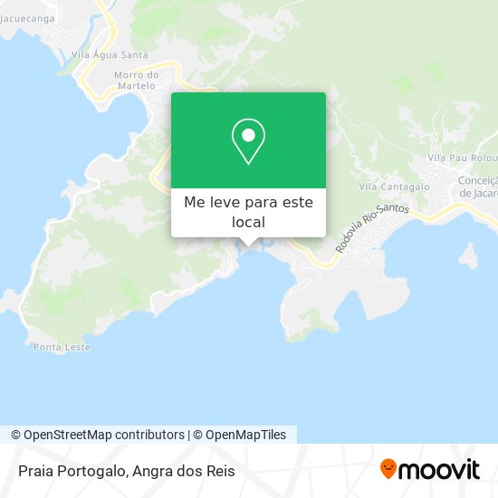 Praia Portogalo mapa