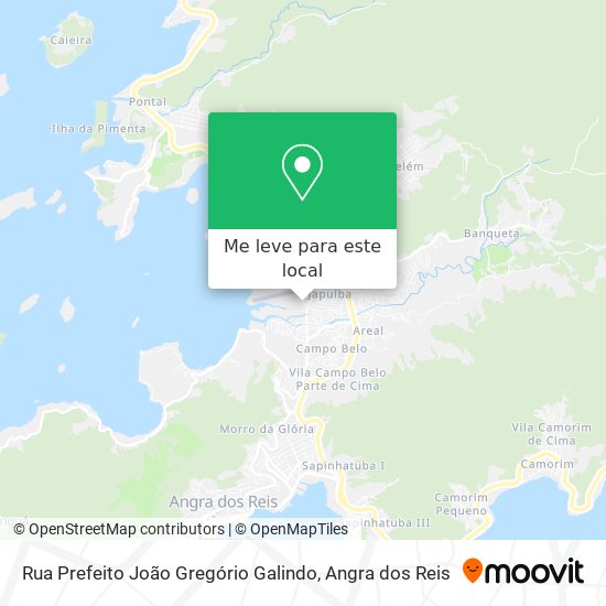 Rua Prefeito João Gregório Galindo mapa