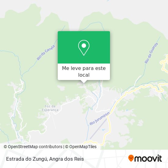 Estrada do Zungú mapa
