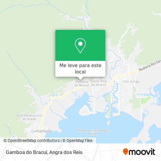 Gamboa do Bracuí mapa