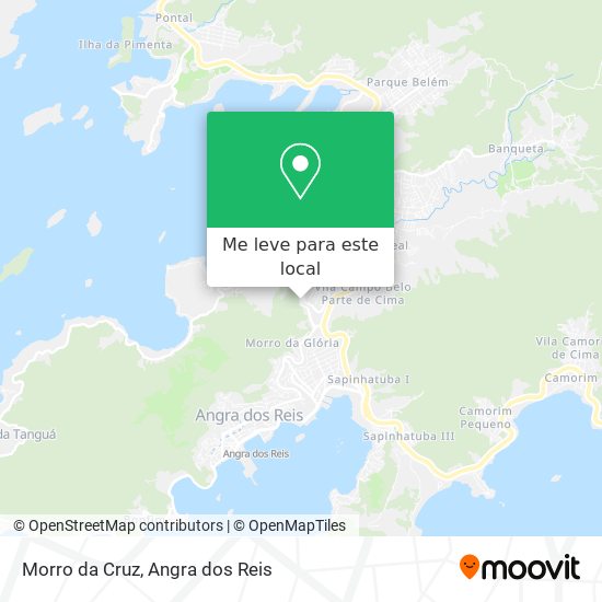 Morro da Cruz mapa