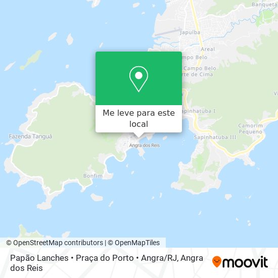 Papão Lanches • Praça do Porto • Angra / RJ mapa