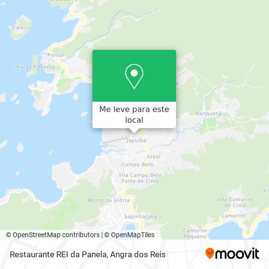 Restaurante REI da Panela mapa
