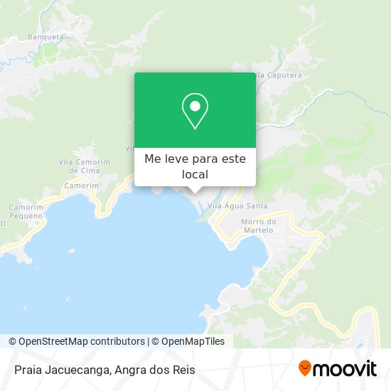 Praia Jacuecanga mapa