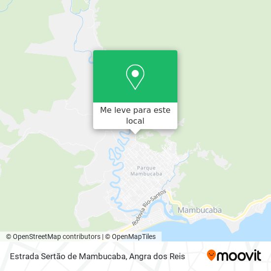 Estrada Sertão de Mambucaba mapa