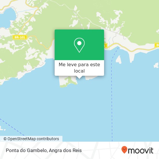 Ponta do Gambelo mapa