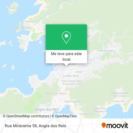 Rua Miracema 58 mapa