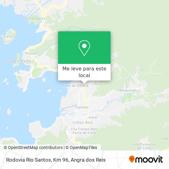 Rodovia Rio Santos, Km 96 mapa