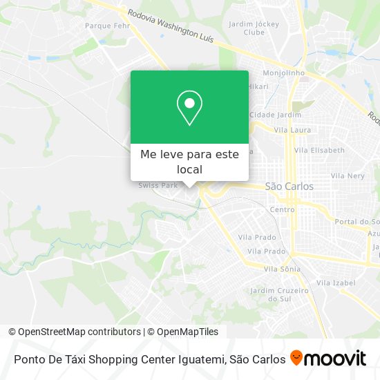 Ponto De Táxi Shopping Center Iguatemi mapa