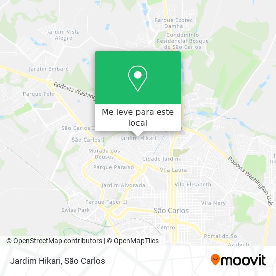 Jardim Hikari mapa