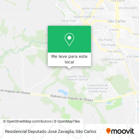 Residencial Deputado José Zavaglia mapa
